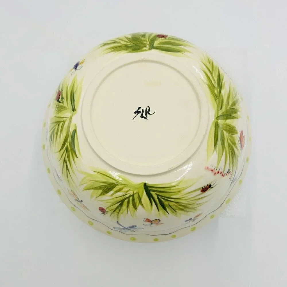 Hand Painted Art Pottery 8.25” x 3